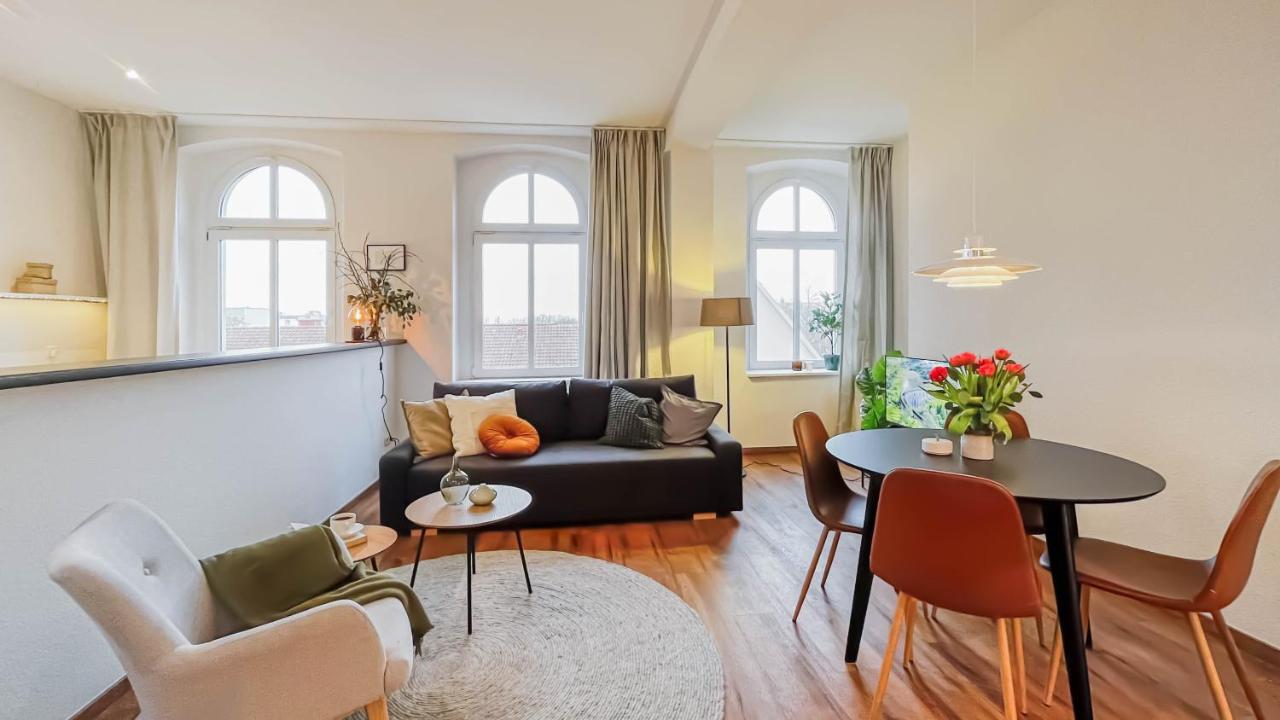 Moka Living-Sunset Apt, Nordic Design,Kueche,Wlan, Smarttv Magdeburg Ngoại thất bức ảnh